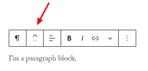 Paragrafus áthelyezése block editor